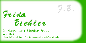 frida bichler business card